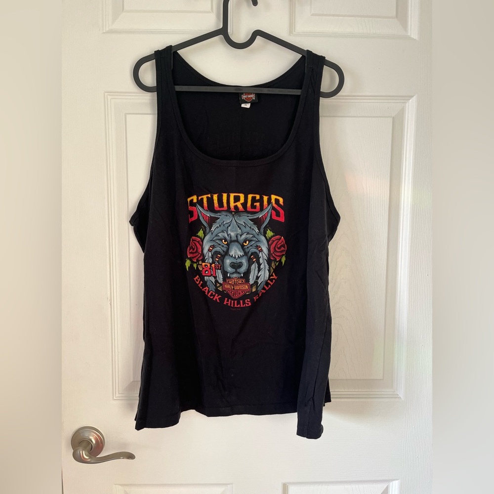 EUC Vintage Harley-Davidson Sturgis Black Hills Tank Top size 2XL